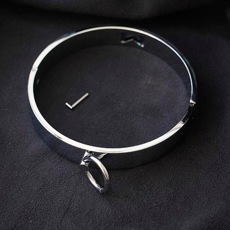 קולר מתכת שטוח עם טבעת הובלה