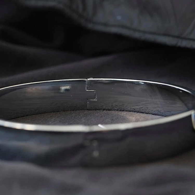 קולר מתכת שטוח עם טבעת הובלה