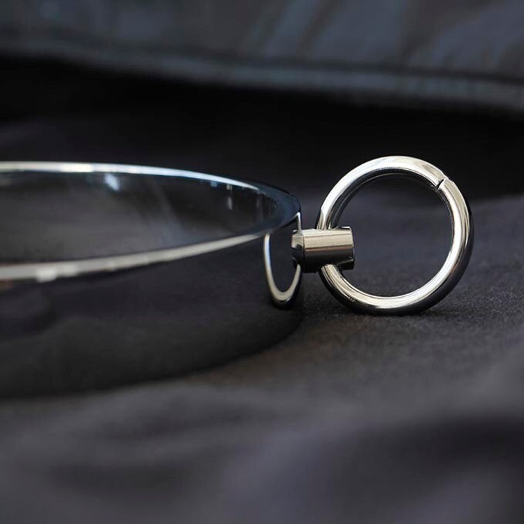 קולר מתכת שטוח עם טבעת הובלה