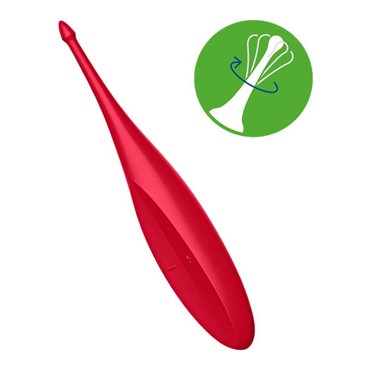 רטט חיצוני ממוקד Twirling Fun