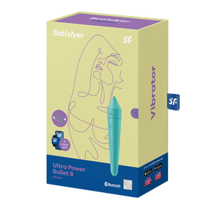 רטט חיצוני קטן עם אפליקציה ULTRA POWER BULLET 8 סטיספייר