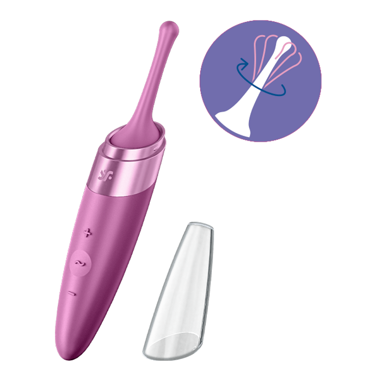 Twirling Delight רטט חיצוני ממוקד עם כיסוי