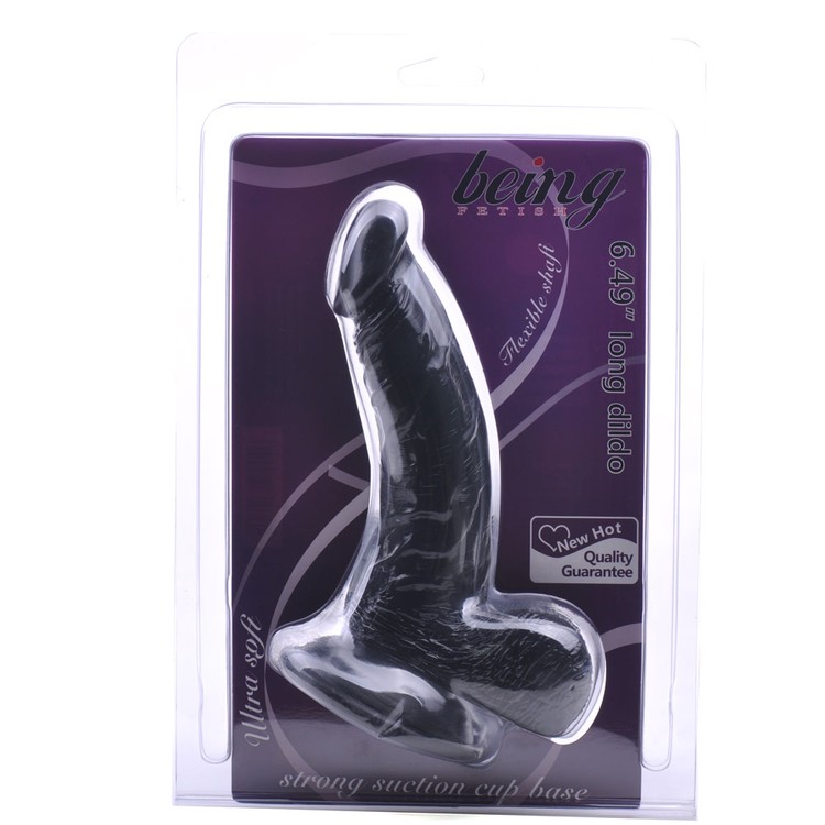 דילדו ריאליסטי עם ביצים מוטה בזוית