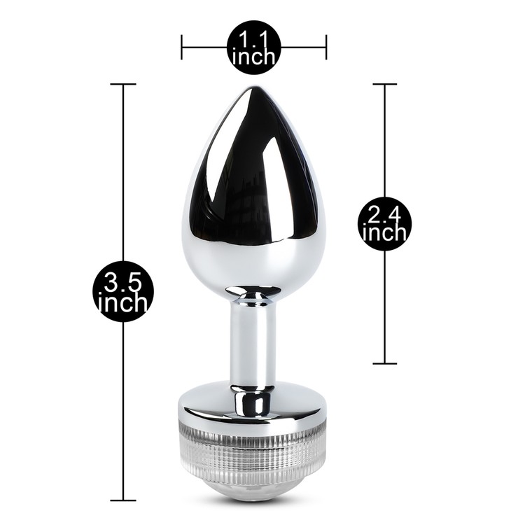 Spark Plug פלאג מתכת בינוני מנצנץ באור משתנה עם שלט