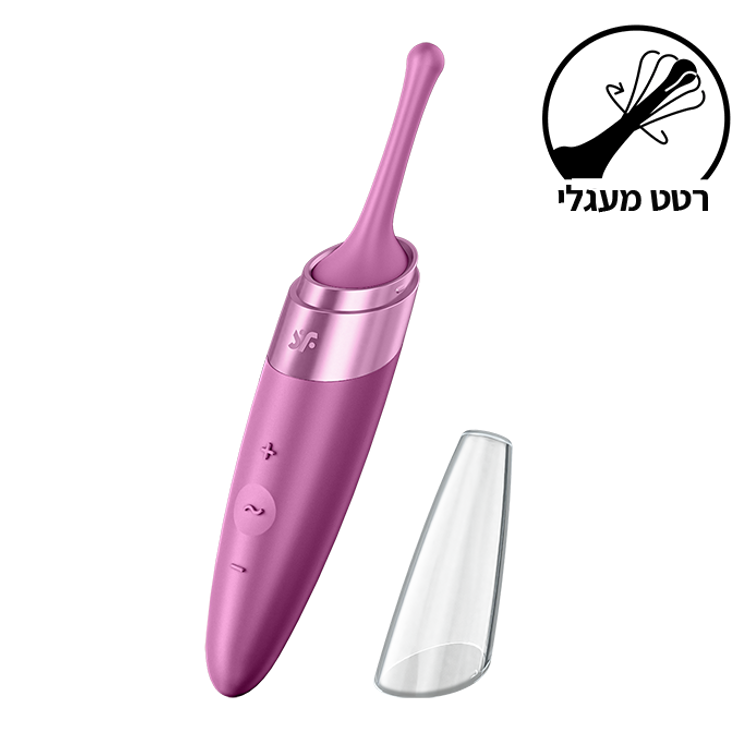 Twirling Delight רטט חיצוני ממוקד עם כיסוי