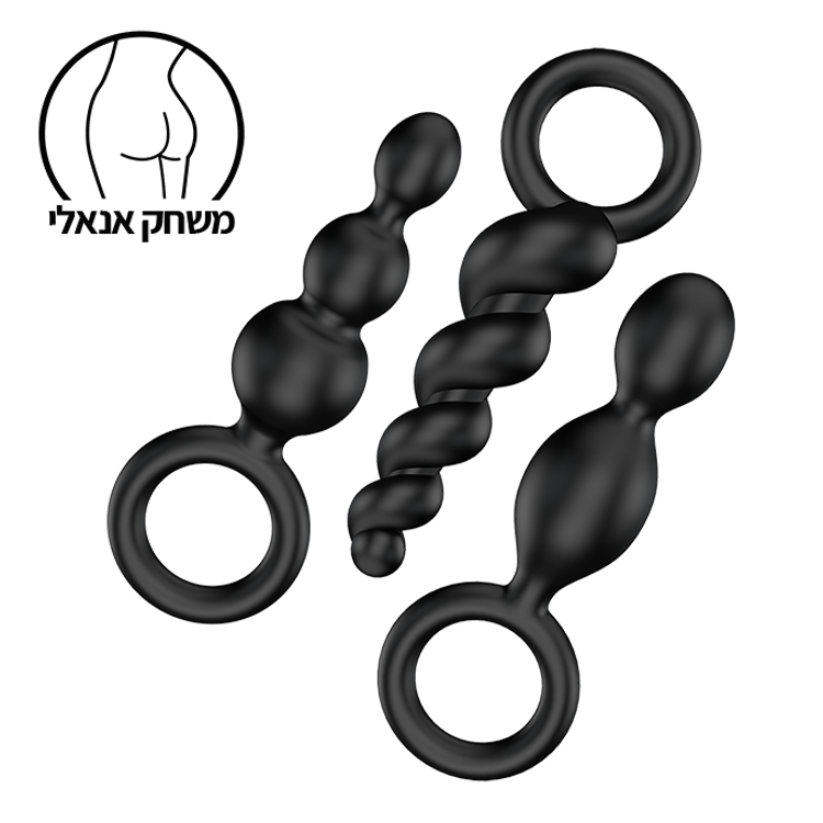 סט של 3 פלאגים  שחורים Booty Call סטיספייר