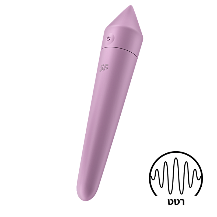 רטט חיצוני קטן עם אפליקציה ULTRA POWER BULLET 8 סטיספייר