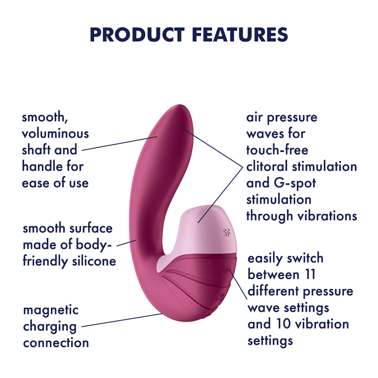 ויברטור יניקה עם רטט Supernova סטיספייר