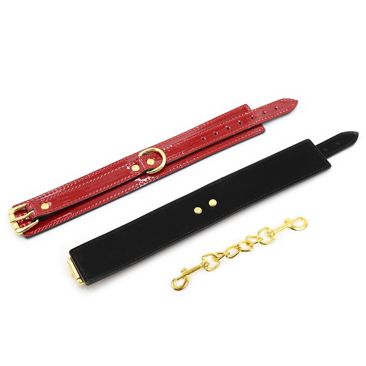 אזיקי ידיים אדומים מהודרים עם איבזור מוזהב