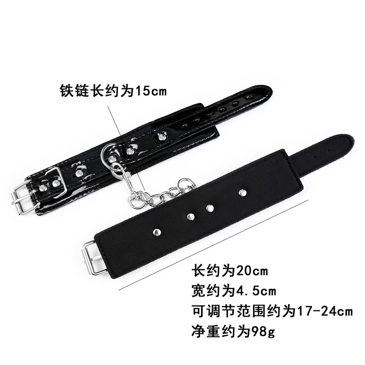 אזיקי ידיים מנאופרן מבריק עם אבזמים