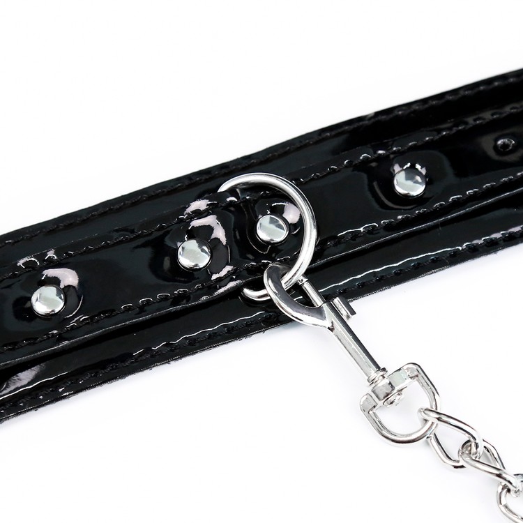 אזיקי ידיים מנאופרן מבריק עם אבזמים