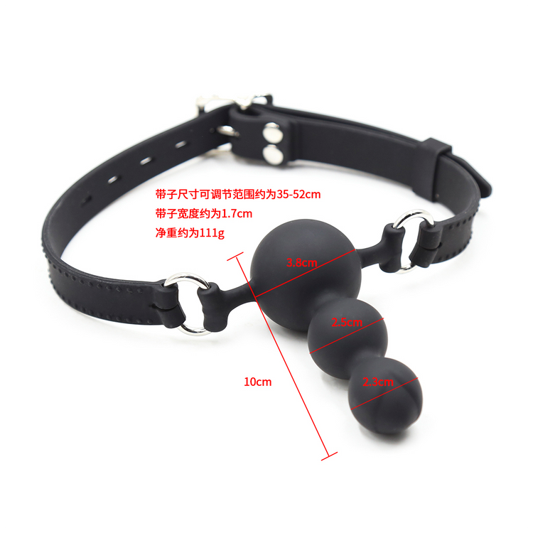 גאג סיליקון  שרשרת כדורים