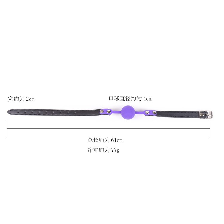 גאג סיליקון כדור סגול