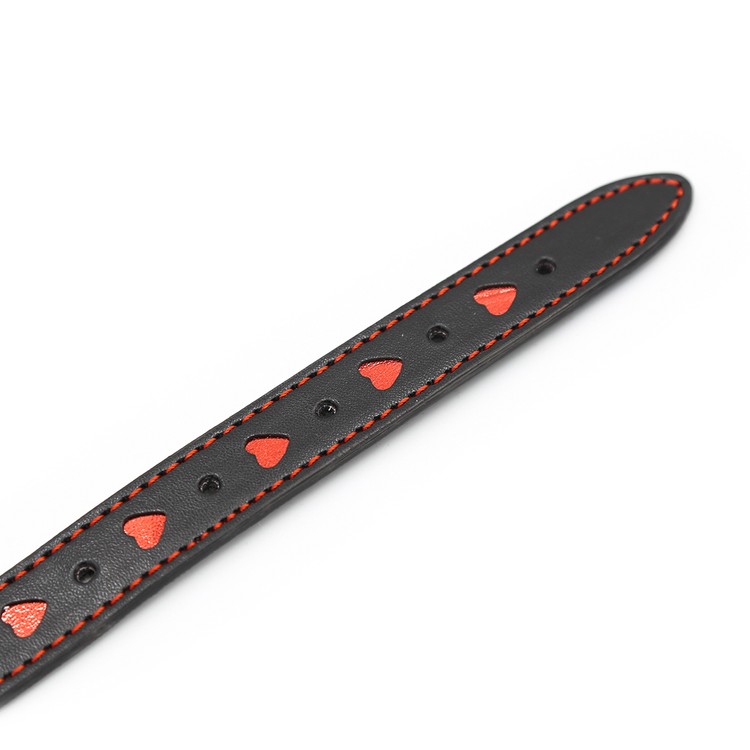 מחסום פה לבבות עם לב סיליקון ורוד