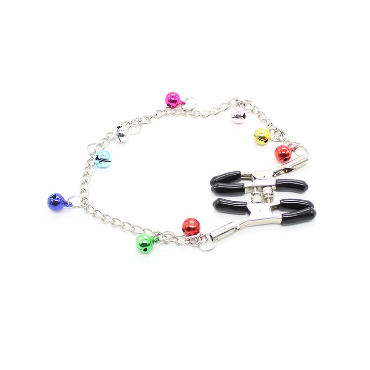 מצבטים מתכווננים עם שרשרת פעמונים