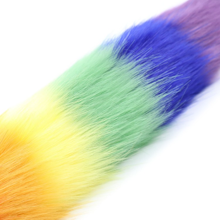 פלג סיליקון M שחור עם זנב שועל