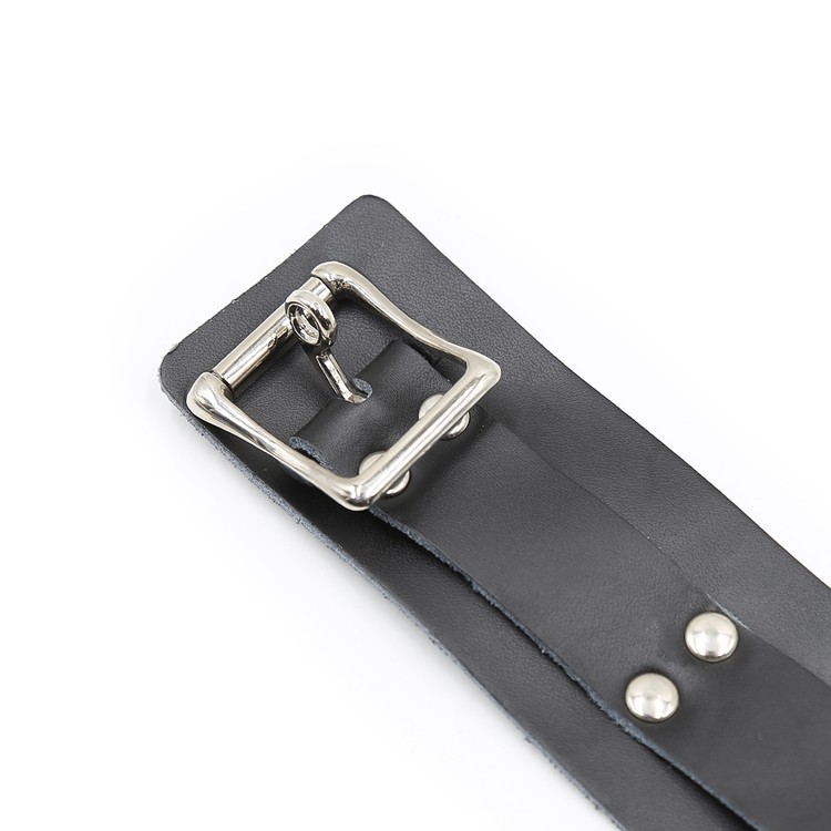 קולר עם אבזם וזוג מצבטי פטמות תנין