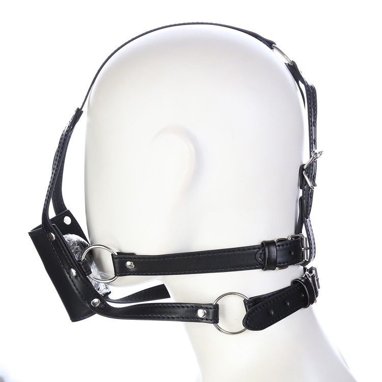 רתמת ראש עם גאג כיסוי פה וכדור פנימי