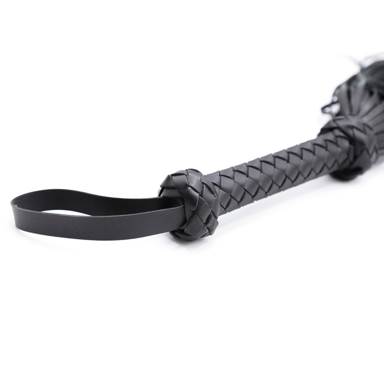 שוט מרובה זנבות 65 סמ ידית קלועה