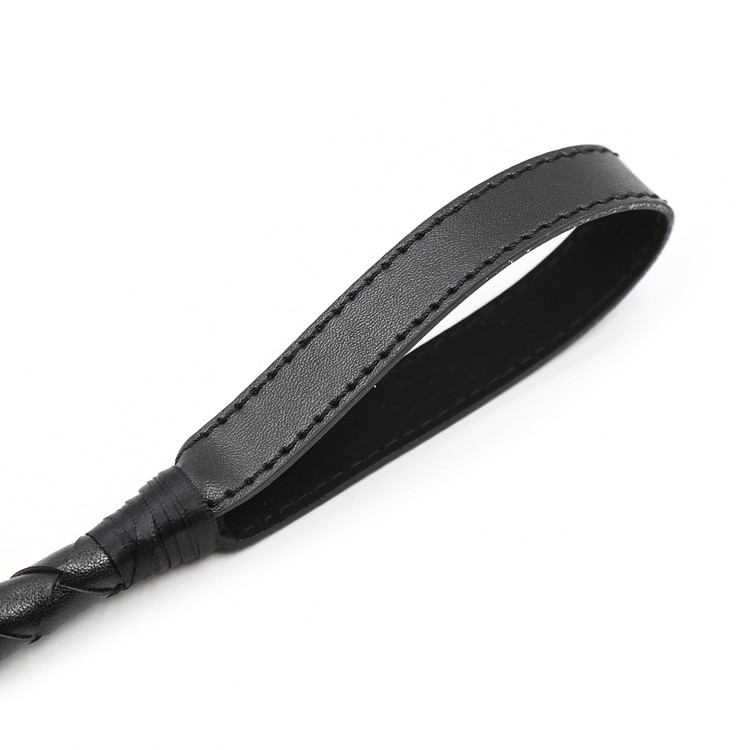 שוט רכיבה ארוך קלוע  קצה צר