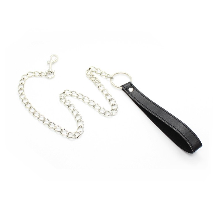 קולר אדום שחור עם אבזם רצועת מתכת