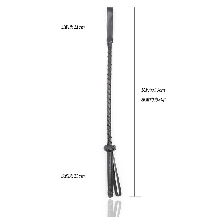 שוט רכיבה קצר קלוע קצה צר