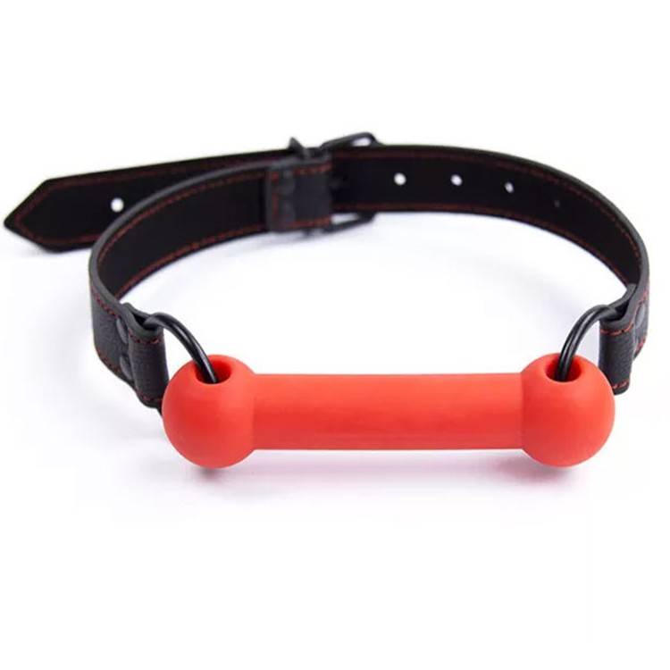 גאג ביט סיליקון אדום