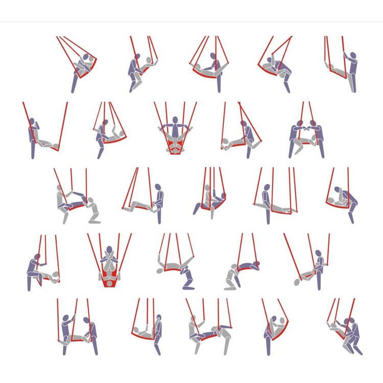 נדנדת סקס ביתי סגול Swing