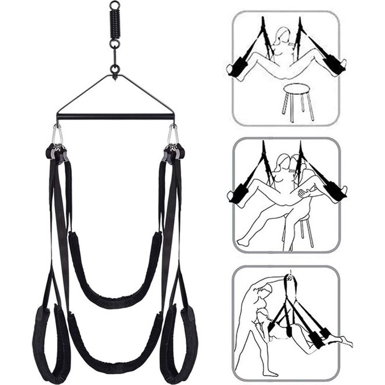 נדנדת סקס ביתי שחור Swing