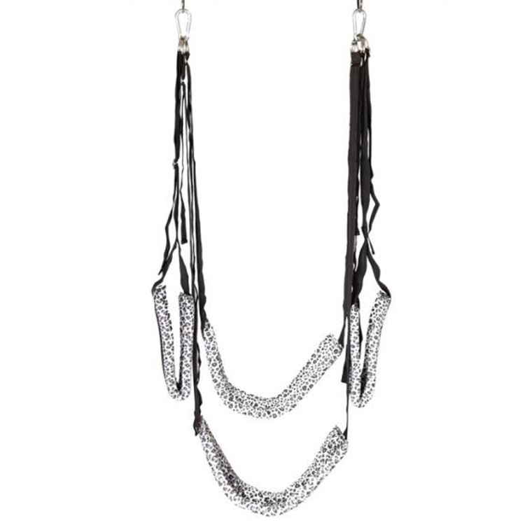 נדנדת סקס ביתי מנומר לבן Swing