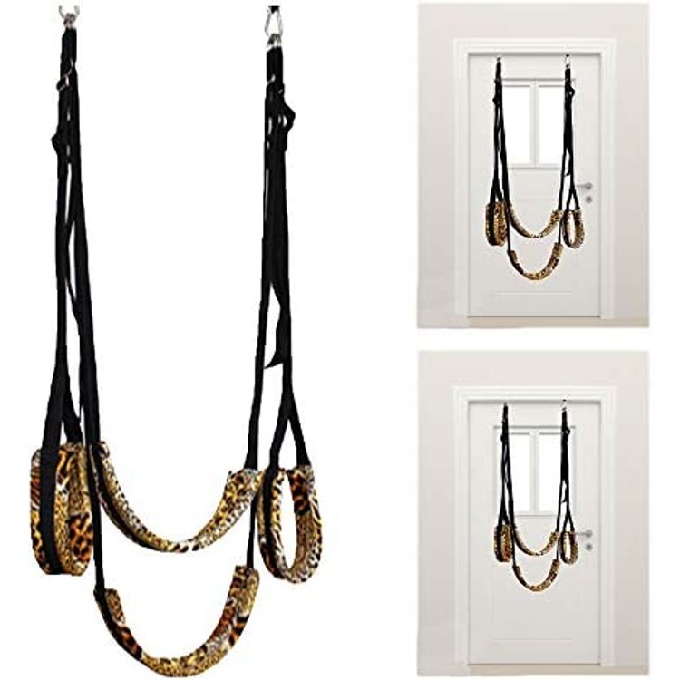 נדנדת סקס ביתי מנומר צהוב Swing