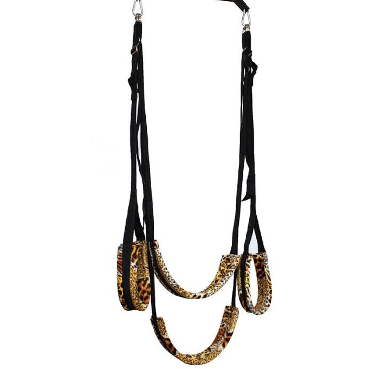 נדנדת סקס ביתי מנומר צהוב Swing