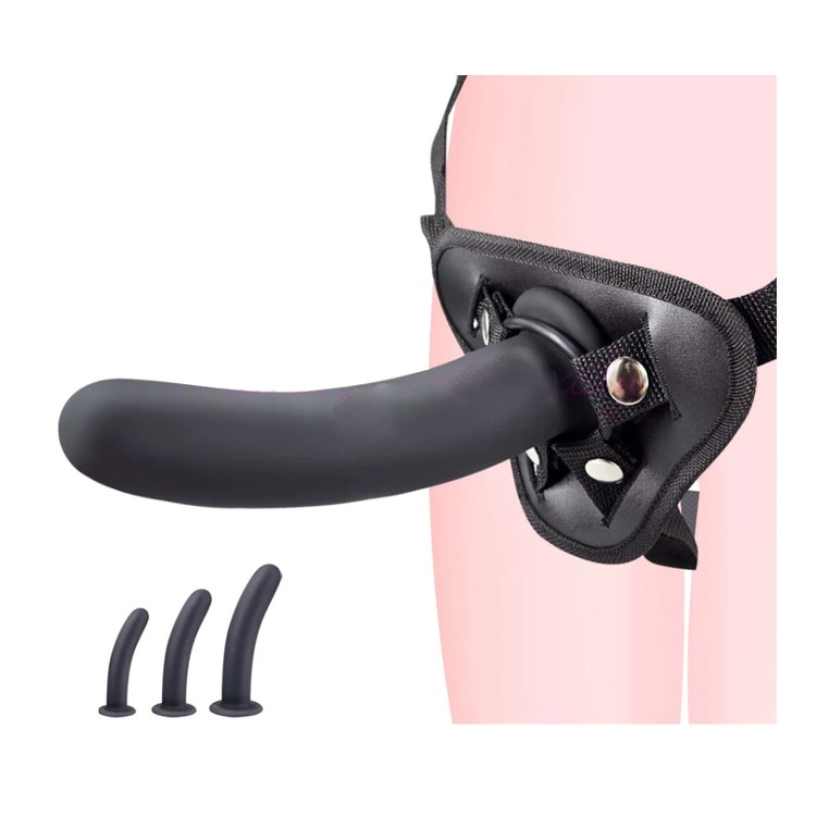 דילדו סיליקון  גדול שחור עם בסיס