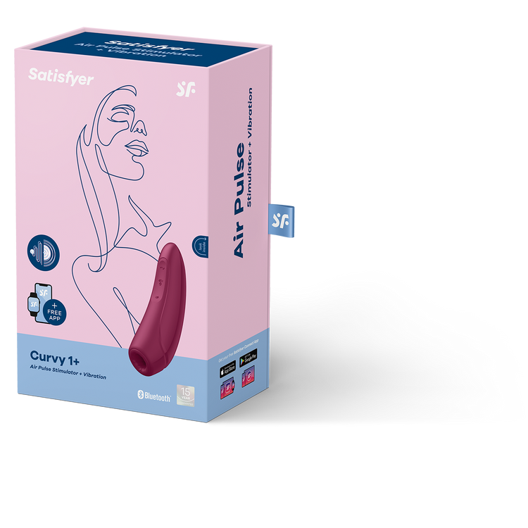 ויברטור יניקה עם רטט עם אפליקציה + Curvy 1 סטיספייר