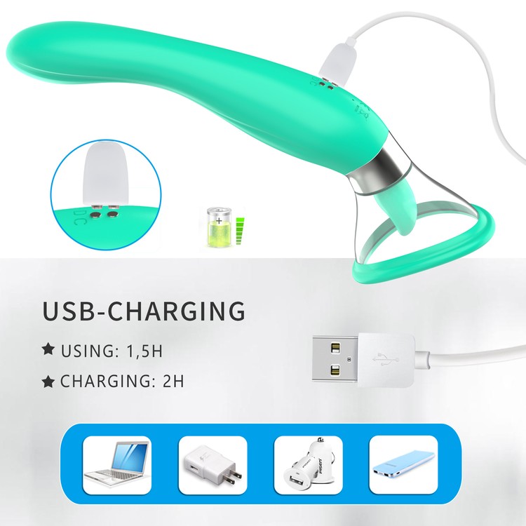 Tripple Love משאבת דגדגן רוטטת ומלקקת