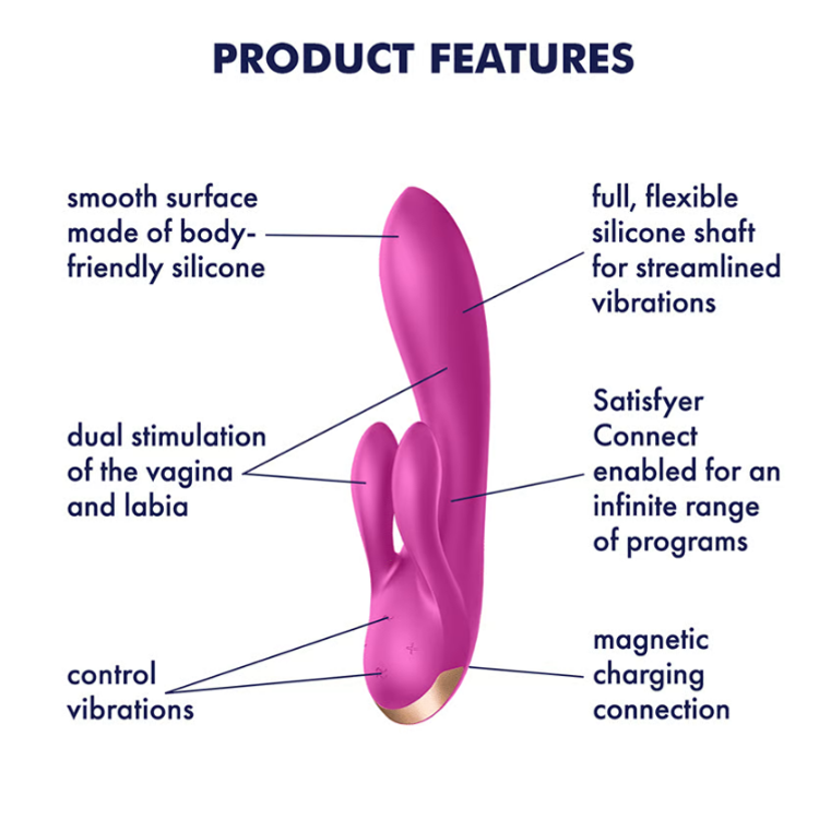 ויברטור ארנבון עם אפליקציה 'דאבל פלקס' במתנה ברכישה מעל 349 ש"ח
