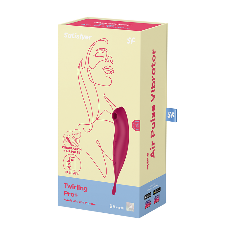 ויברטור יונק עם רטט חיצוני ממוקד-טווירלינג פרו פלוס