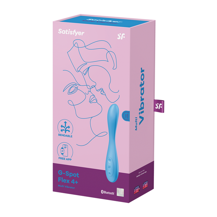 ויברטור לנק' הג'י עם אפליקציה ‎G-Spot Flex +4 סטיספייר