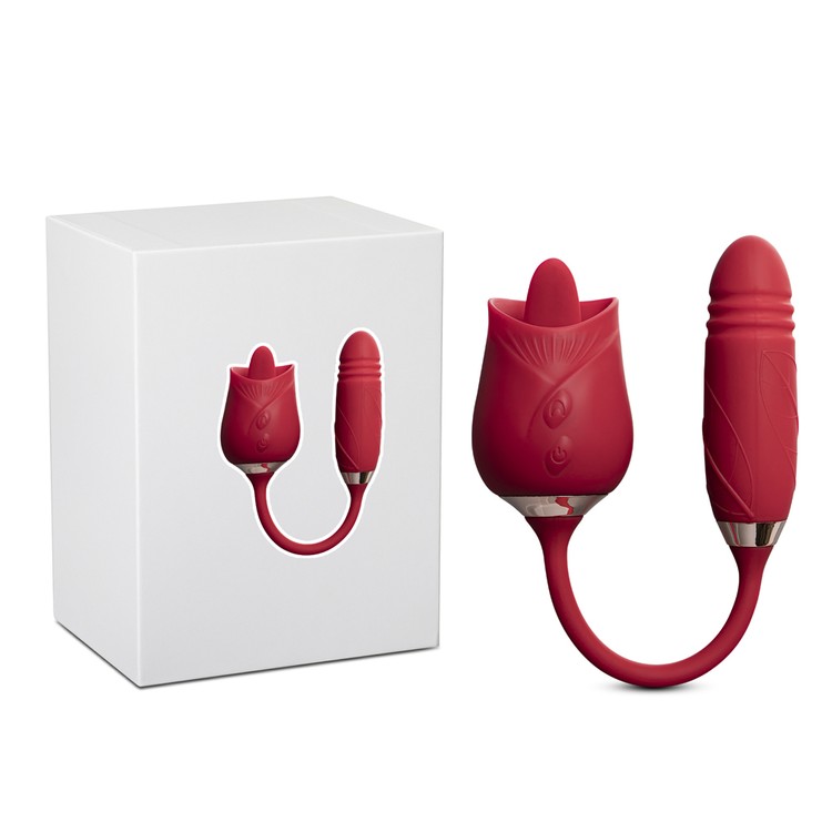 Dual Power Roza ויברטור יניקה+רטט מדמה חדירה