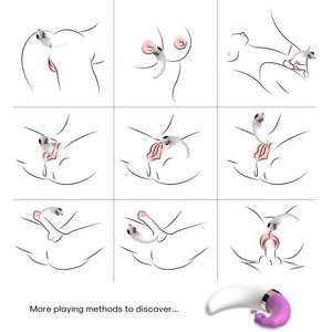 Luna Fun ויברטור יונק ורוטט עם מעמד