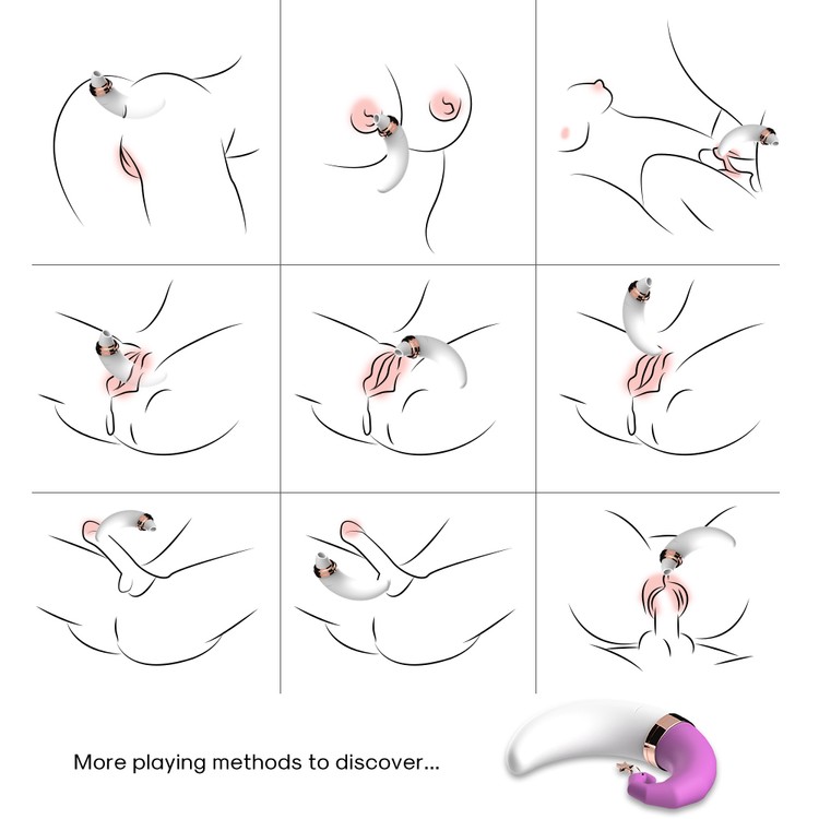 Luna Fun ויברטור יונק ורוטט עם מעמד