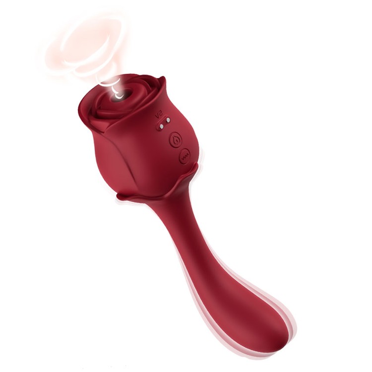 Dual G Rosa ויברטור יניקה+גירוי לנק' ה-G