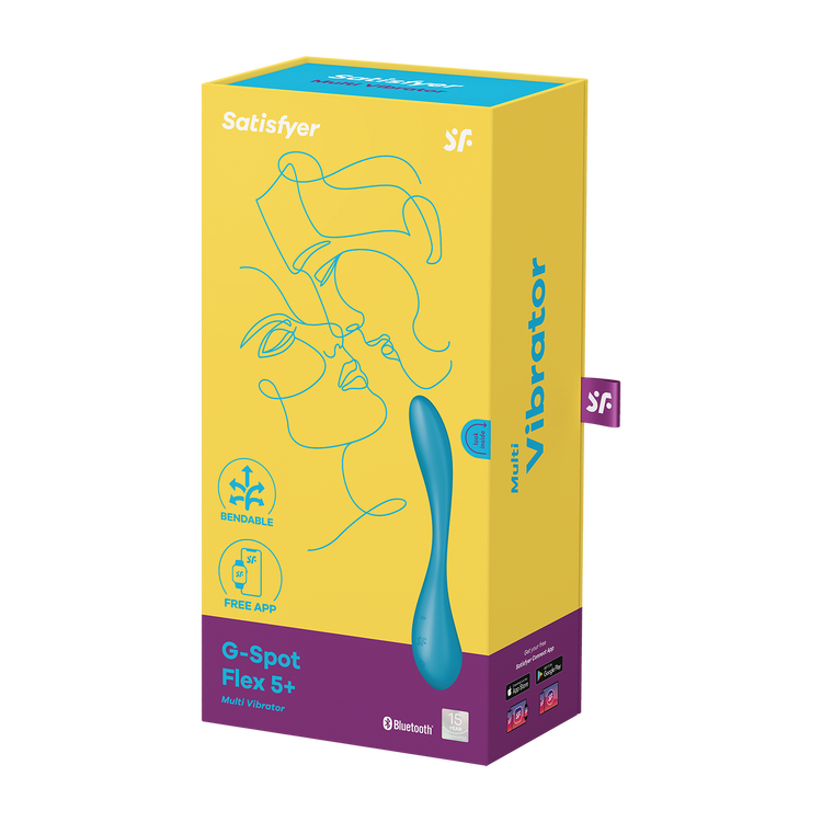 ויברטור לנק' הג'י עם אפליקציה ‎G-Spot Flex +5 סטיספייר