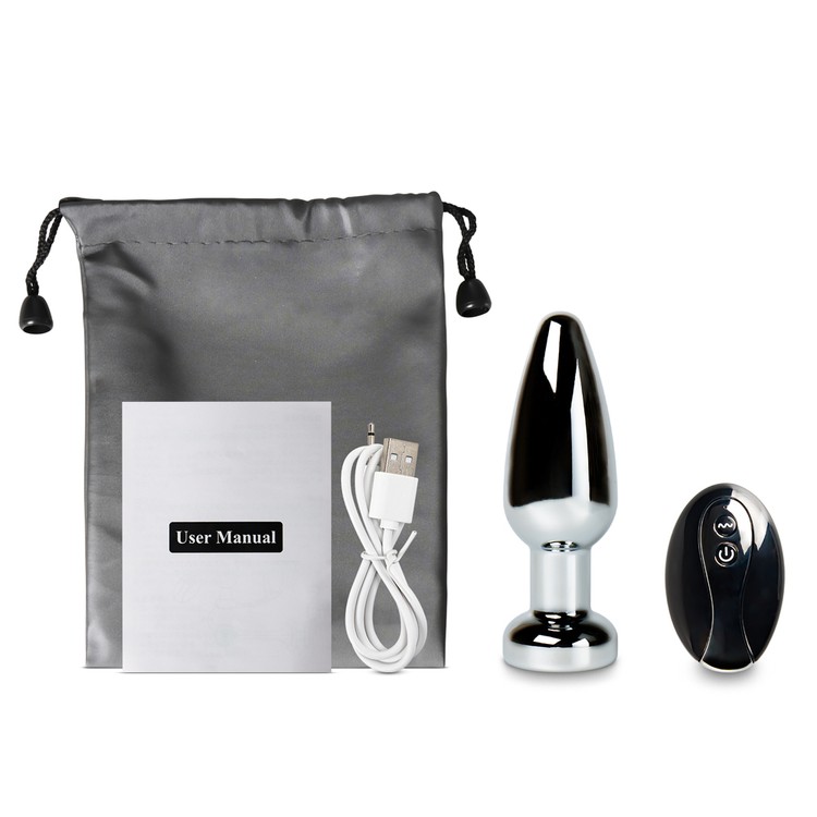 פלאג מתכת רוטט עם שלט Booty Pop