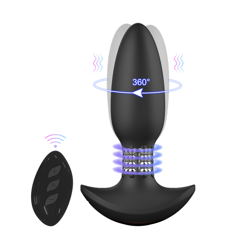 פלאג אנאלי רוטט ומסתובב The Revolver