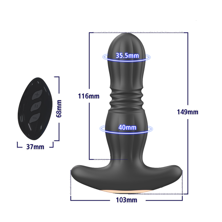 פלאג לינארי רוטט עם שלט Rear Booster 1