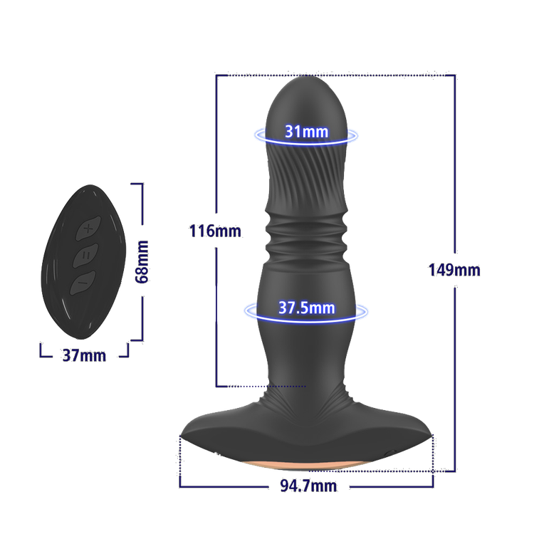 פלאג לינארי רוטט עם שלט Rear Booster 2
