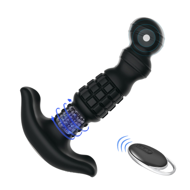 מעסה ערמונית רוטט ומסתובב Power pearls