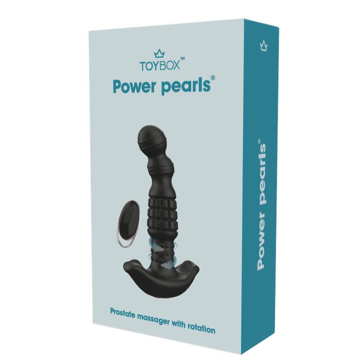 מעסה ערמונית רוטט ומסתובב Power pearls