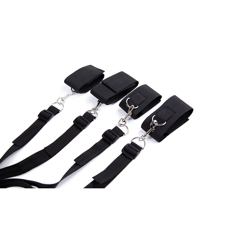 סט קשירה למיטה מוולקרו שחור WET DREAMS